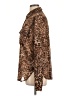 Good American 100% Polyester Animal Print Brown Long Sleeve Blouse Size Lg (3) - photo 5