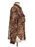 Good American 100% Polyester Animal Print Brown Long Sleeve Blouse Size Lg (3) - photo 4
