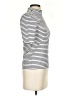 J.Crew Stripes Ivory Short Sleeve Turtleneck Size S - photo 4