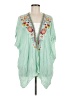 Andree by UNIT 100% Rayon Green Kimono Size M - photo 1