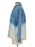 Splendid Color Block Blue Long Sleeve Button-Down Shirt Size XS - photo 5
