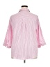 Lomon Stripes Pink 3/4 Sleeve Blouse Size XXL - photo 2