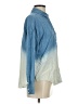 Splendid Color Block Blue Long Sleeve Button-Down Shirt Size XS - photo 4
