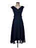 Sézane 100% Polyester Blue Cocktail Dress Size EU (FR) 34 / US 2 - photo 1