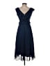 Sézane 100% Polyester Blue Cocktail Dress Size EU (FR) 34 / US 2 - photo 2