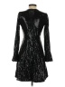 Scoop 100% Polyester Metallic Black Cocktail Dress Size XS - photo 2