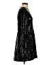 Scoop 100% Polyester Metallic Black Cocktail Dress Size XS - photo 4