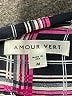 Amour Vert 100% Silk Pink 3/4 Sleeve Silk Top Size M - photo 7