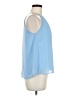 Miami 100% Polyester Blue Sleeveless Blouse Size M - photo 4