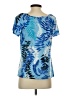Mercer Street Studio 100% Polyester Blue Short Sleeve Top Size S - photo 2