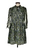 Zara Basic Print Green Casual Dress Size M - photo 1