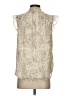 Ann Taylor LOFT 100% Polyester Ivory Sleeveless Blouse Size S - photo 2