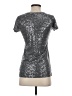 DKNY 100% Cotton Metallic Silver Short Sleeve Top Size P (petite) - photo 2