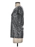DKNY 100% Cotton Metallic Silver Short Sleeve Top Size P (petite) - photo 5
