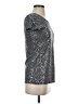 DKNY 100% Cotton Metallic Silver Short Sleeve Top Size P (petite) - photo 4