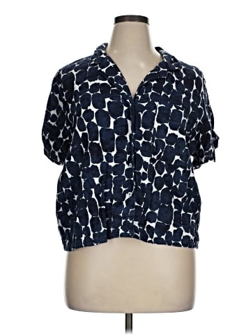 Banana Republic Factory Store Short Sleeve Blouse (view 1)