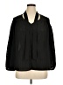Time and Tru 100% Polyester Black 3/4 Sleeve Blouse Size XL - photo 1