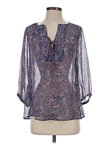 Canyon River Blues 3/4 Sleeve Blouse (view 1)