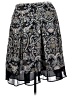 Worthington Paisley Black Casual Skirt Size 18 - photo 2