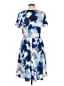 Unbranded Print Blue Casual Dress Size L - photo 2