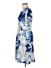 Unbranded Print Blue Casual Dress Size L - photo 5