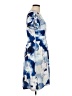 Unbranded Print Blue Casual Dress Size L - photo 4