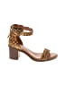 Zodiac Animal Print Brown Sandals Size 7 1/2 - photo 1