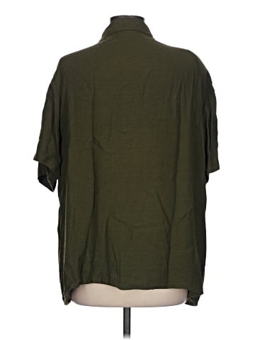 Fashion Bug 3/4 Sleeve Button-Down Shirt (view 2)