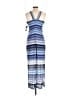 Guess 100% Polyester Graphic Blue Cocktail Dress Size 12 - photo 2
