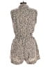 Banana Republic 100% Polyester Animal Print Tan Romper Size 12 Petite - photo 2