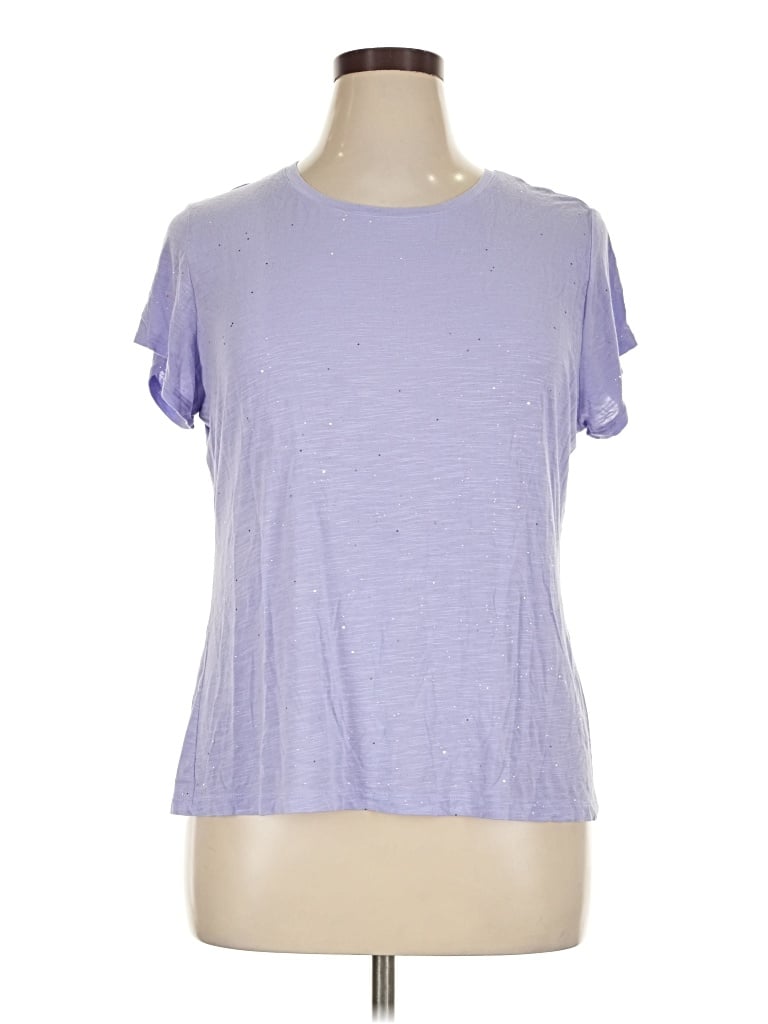 Pre-owned Apt. 9 Short Sleeve T-shirt In Purple