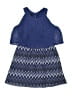 By & By Chevron-herringbone Blue Dress Size 12 - photo 1