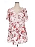 Eyeshadow 100% Rayon Pink Casual Dress Size 1X - photo 1