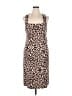 DKNY Animal Print Brown Casual Dress Size 14 - photo 1