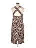 DKNY Animal Print Brown Casual Dress Size 14 - photo 2