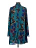 Everly 100% Polyester Teal Casual Dress Size S - photo 2