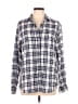 Grayson 100% Lyocell Plaid Gray Long Sleeve Button-Down Shirt Size Lg (4) - photo 1