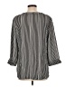Van Heusen Stripes Black 3/4 Sleeve Blouse Size L - photo 2