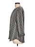 Van Heusen Stripes Black 3/4 Sleeve Blouse Size L - photo 5