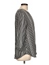 Van Heusen Stripes Black 3/4 Sleeve Blouse Size L - photo 4
