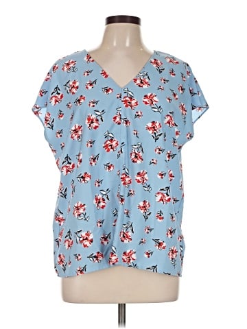 Hilary Radley Short Sleeve Blouse (view 1)
