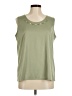 BonWorth 100% Polyester Green Sleeveless Blouse Size M (petite) - photo 1