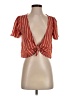 The Outfit 100% Polyester Orange Short Sleeve Top Size S - photo 1