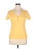 Gap Yellow Short Sleeve Henley Size L - photo 1
