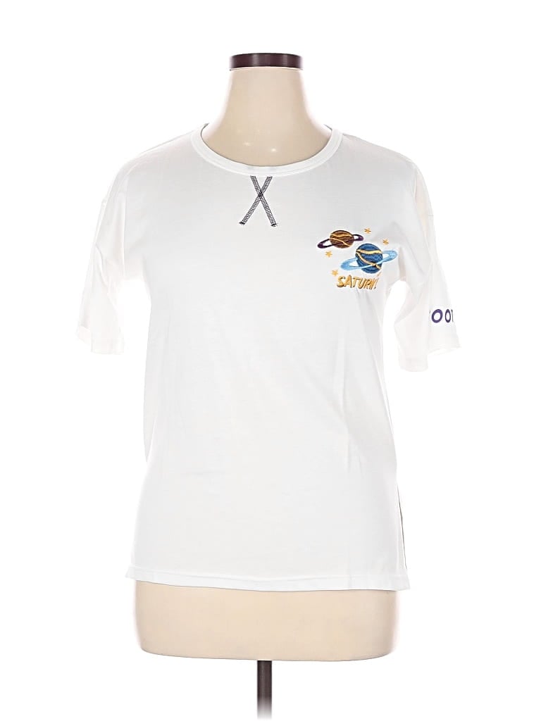 Pre-owned Assorted Brands Short Sleeve T-shirt In White
