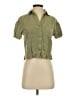 Stradivarius Green Short Sleeve Blouse Size XS - photo 1