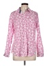 Talbots Paisley Pink Long Sleeve Button-Down Shirt Size L - photo 1