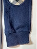 Burberry 100% Baumwolle Solid Blue Elbow patch pullover sweater Size 14 - photo 4
