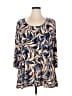 Attitudes by Renee Blue 3/4 Sleeve Blouse Size XL - photo 1