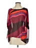 Express 100% Polyester Burgundy 3/4 Sleeve Blouse Size S - photo 1